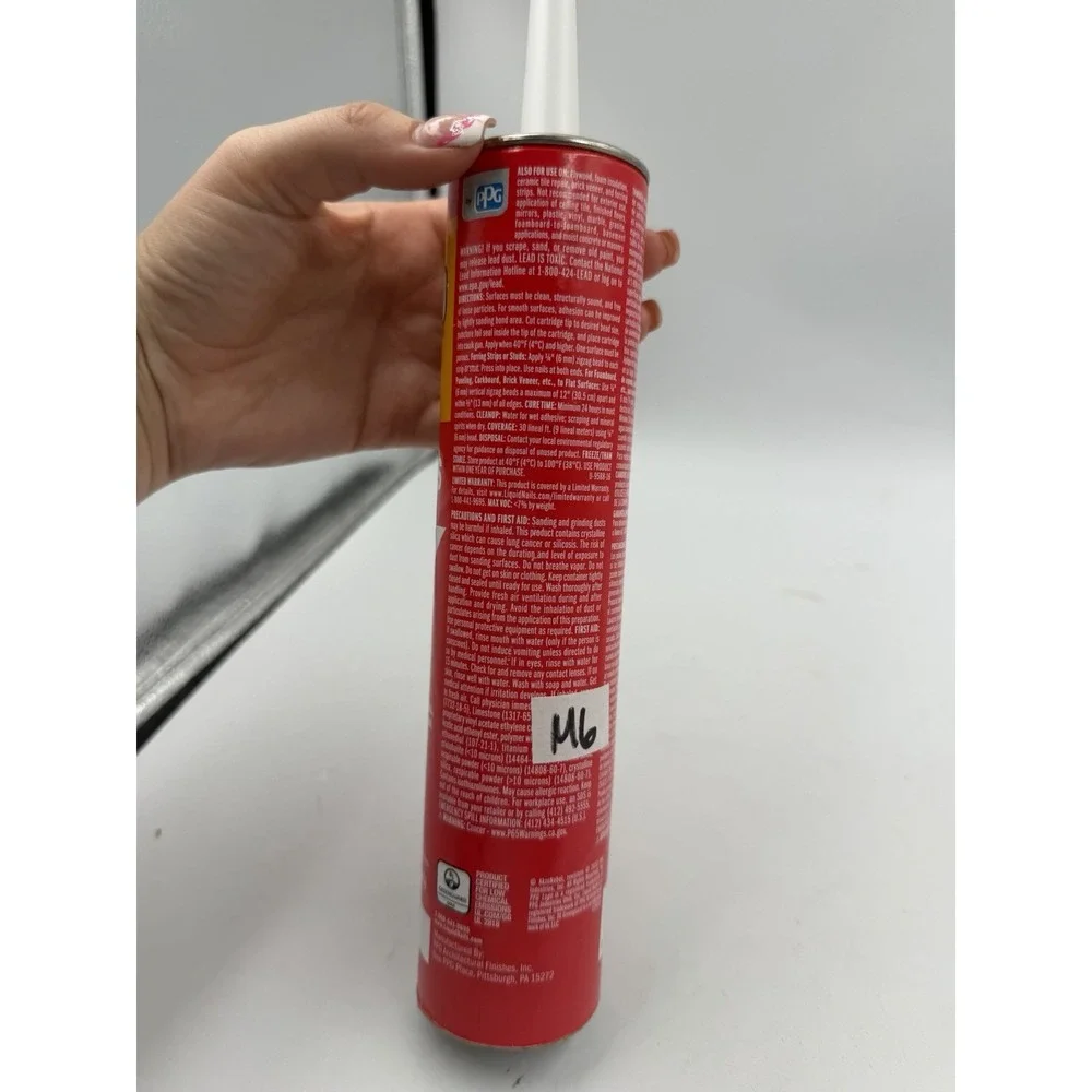 Liquid Nails Interior Projects Construction Adhesive Off-White, 10 oz